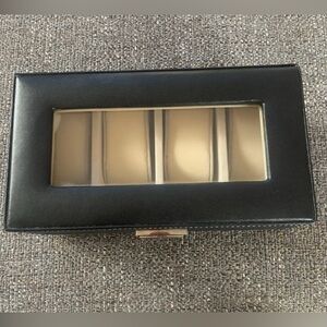 ✨HOST PICK✨ Black faux leather watch case